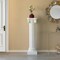 Decorative Fiberglass White Plinth Roman Style Column Ionic Piller Pedestal Vase Stand for Wedding or Party, Living Room, or Dining Room Decor - Photography Props - Sculpture Display - Greek-inspired Luxury Decor Piece with Ornate Accents